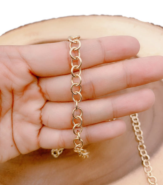 14K Gold Filled Rolo Cable Bracelet