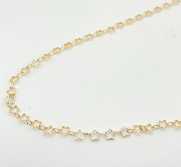 14K Gold Filled Dainty Star Necklace