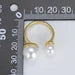 18K Gold Open Adjustable Freshwater Pearl Ring