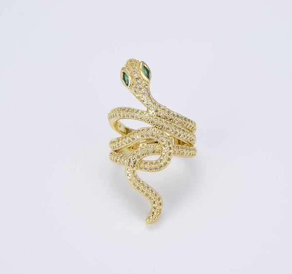 18K Gold Filled Adjustable Serpent Ring