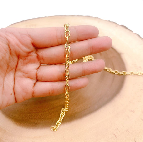22K Gold Filled Anchor Bracelet