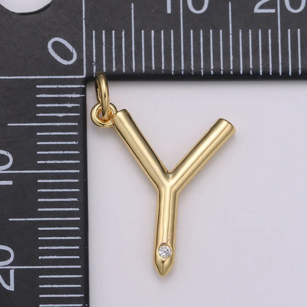 24K Gold Filled Letter Charms
