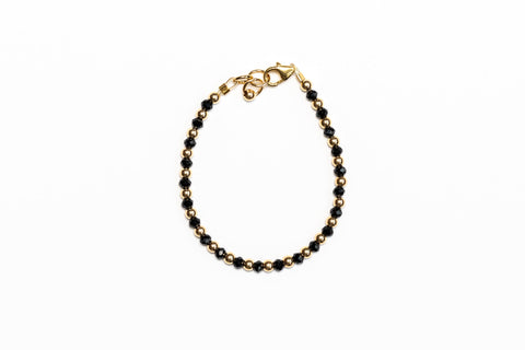Midnight Black with 14K Gold Filled beads