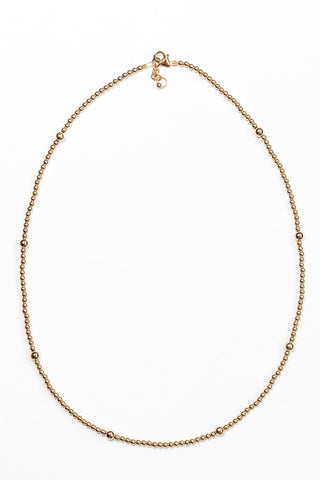 Combination Necklace - 3mm and 5mm bead size for 14k Gold Filled Beaded Necklace