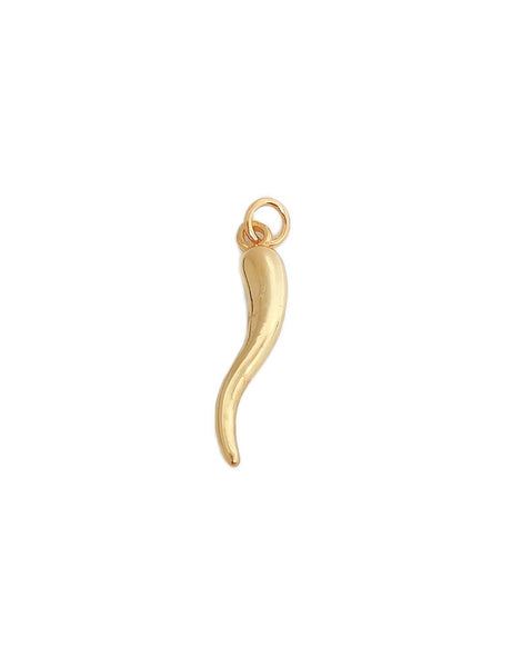 18K Gold Filled Italian Cornicello Horn Charm