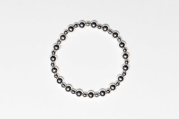 Combination Bracelet - 6mm and 4mm bead size for Sterling Silver Stretch Bracelet