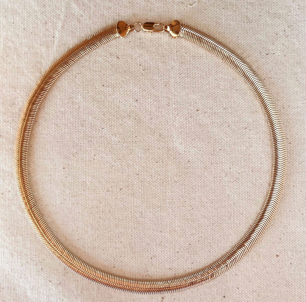 18k Gold Filled Thick Snake Chain Necklace