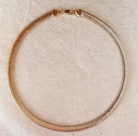 18k Gold Filled Thick Snake Chain Necklace