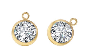 Cubic Zirconia Bezel Drop