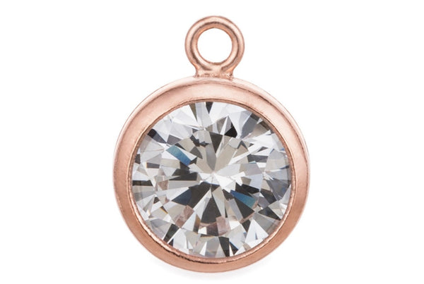 Cubic Zirconia Bezel Drop