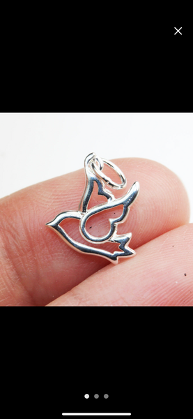 Sterling Silver Dove Charm