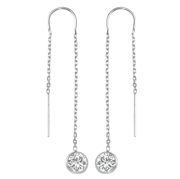 U-Threaders Earrings with Cubic Zirconia