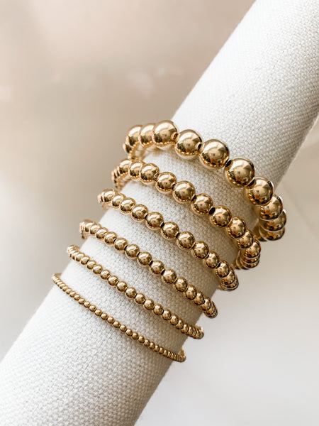 14K Gold Filled 4mm Beaded Bracelet
