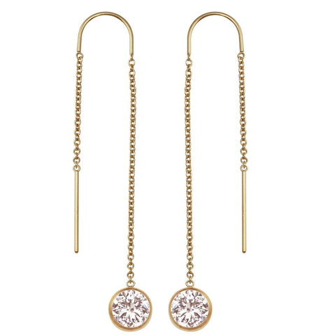 U-Threaders Earrings with Cubic Zirconia