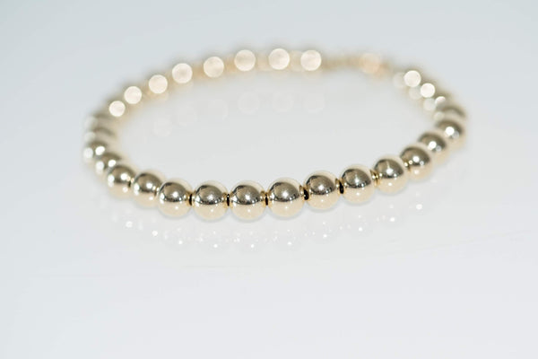 14K Gold Filled 3mm Beaded Bracelet