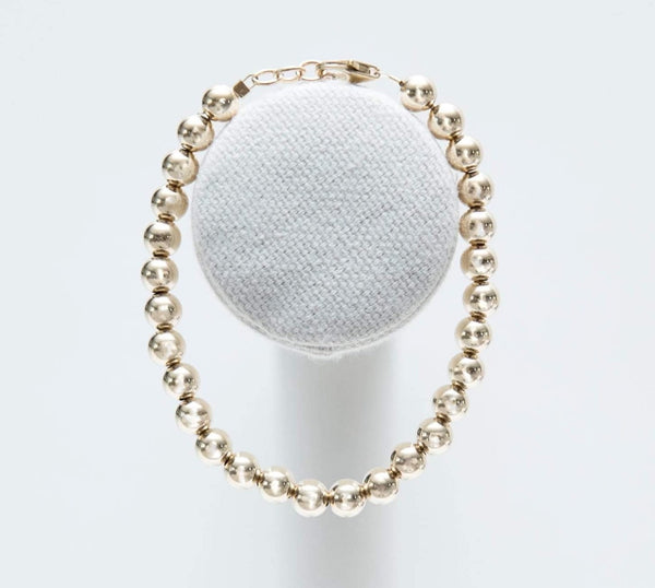 14K Gold Filled 3mm Beaded Bracelet