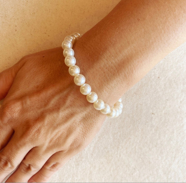 18k Gold Filled Classic Pearl Bracelet