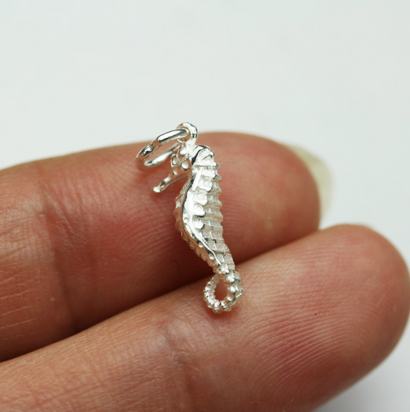 Sterling Silver Seahorse Charm